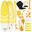Tabla Paddle Surf Hinchable Accesorios Premium, HUIIKE Amarilla Gran Estabilidad