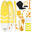 Paddle Gonflable Adulte Accessoires Premium, HUIIKE, Jaune, Haute Stabilité