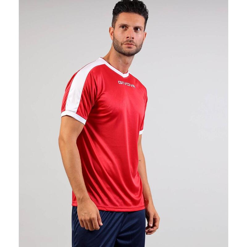Tricou Givova Revolution roșu/alb 3XL