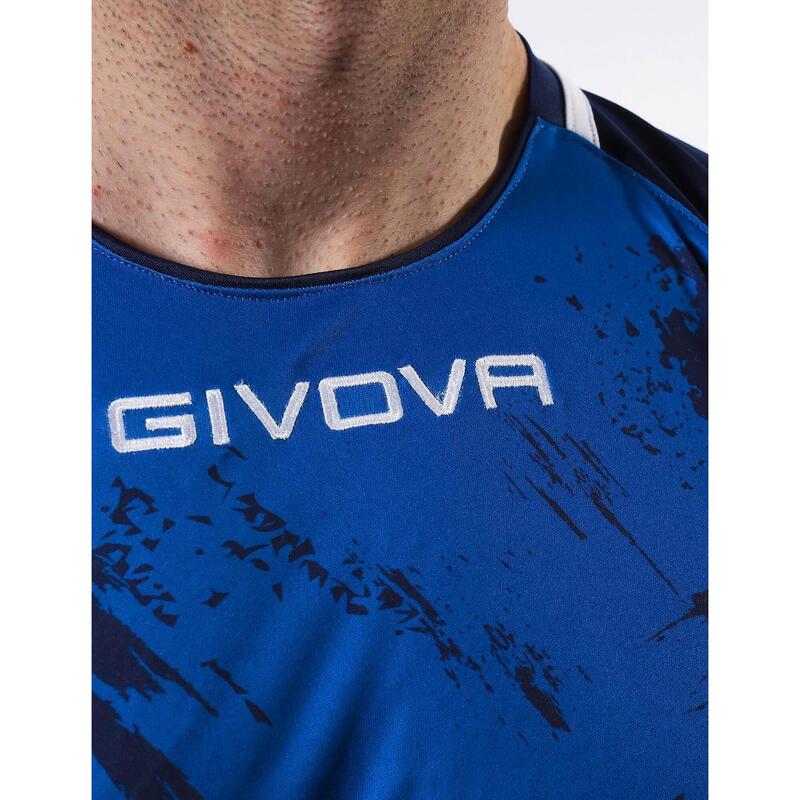 Camiseta de Fútbol Givova Art Royal/Marino Poliéster