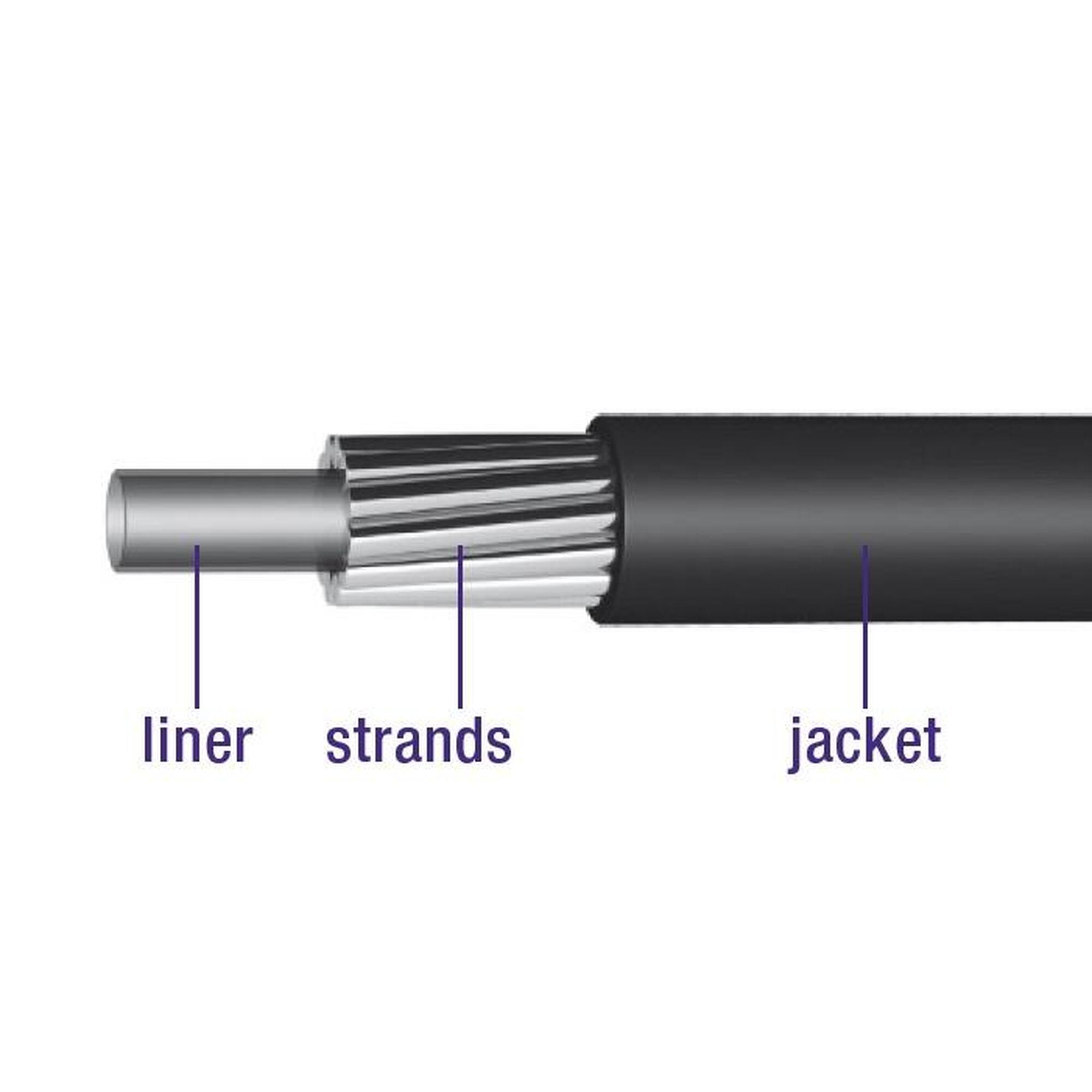 Link Outer Cable With Lining 30 Metres / Ø4,2Mm - Noir (30 Metres In Box)