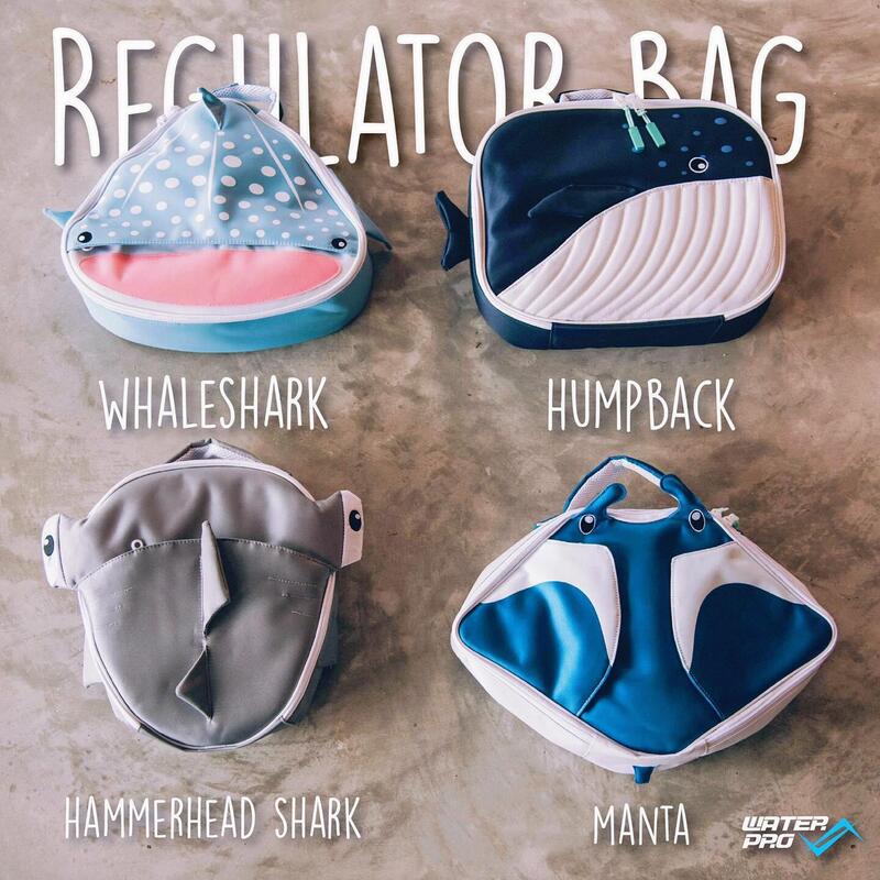 Regulator Bag (hammerhead shark) - Grey