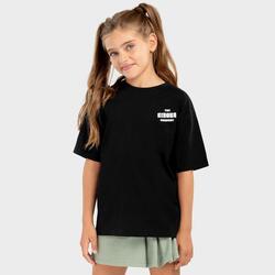 Kinderen Lifestyle Katoenen T-shirt met korte mouwen meisjes Skeleton-G Zwart