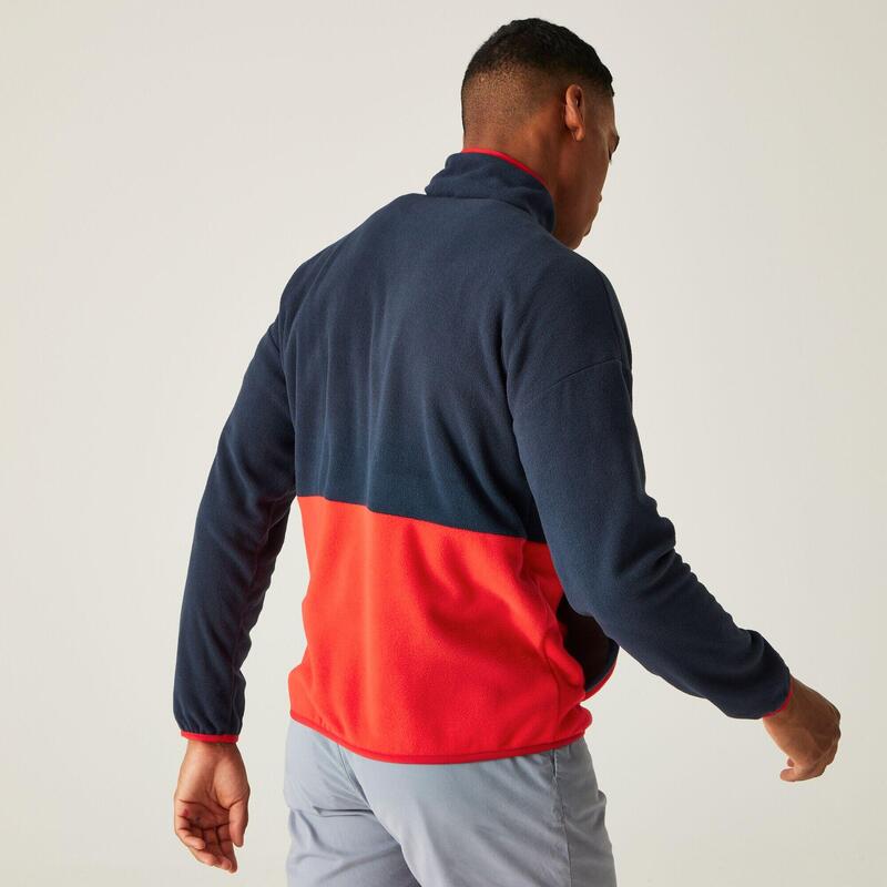 De Callide casual fleece met halve rits voor heren