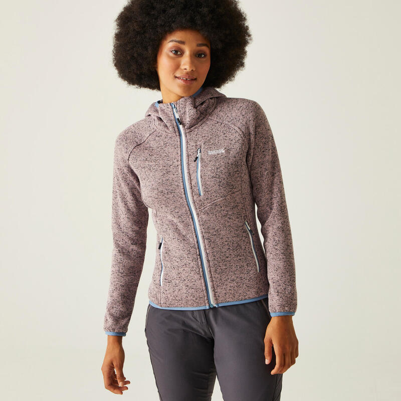 Polaire à Capuche Newhill Pour Femme Regatta - Tissu Brossé Chiné, Poches Zippées, Coupe Confort