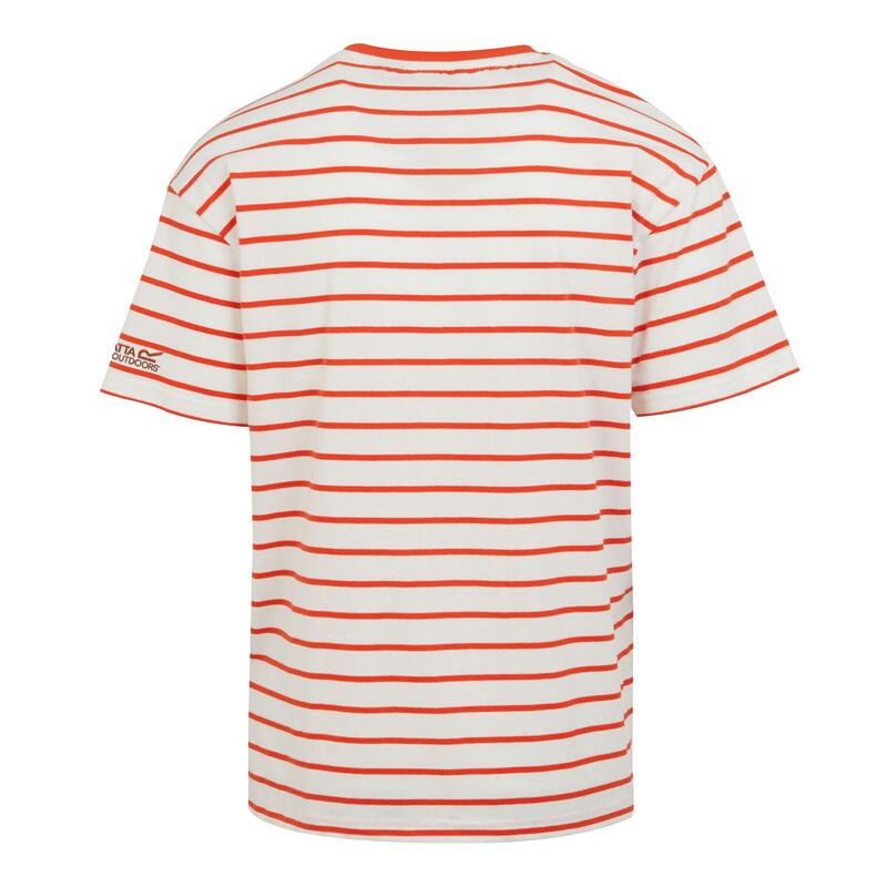 Tshirt SHOREBAY Homme (Blanc / Rouge orangé)