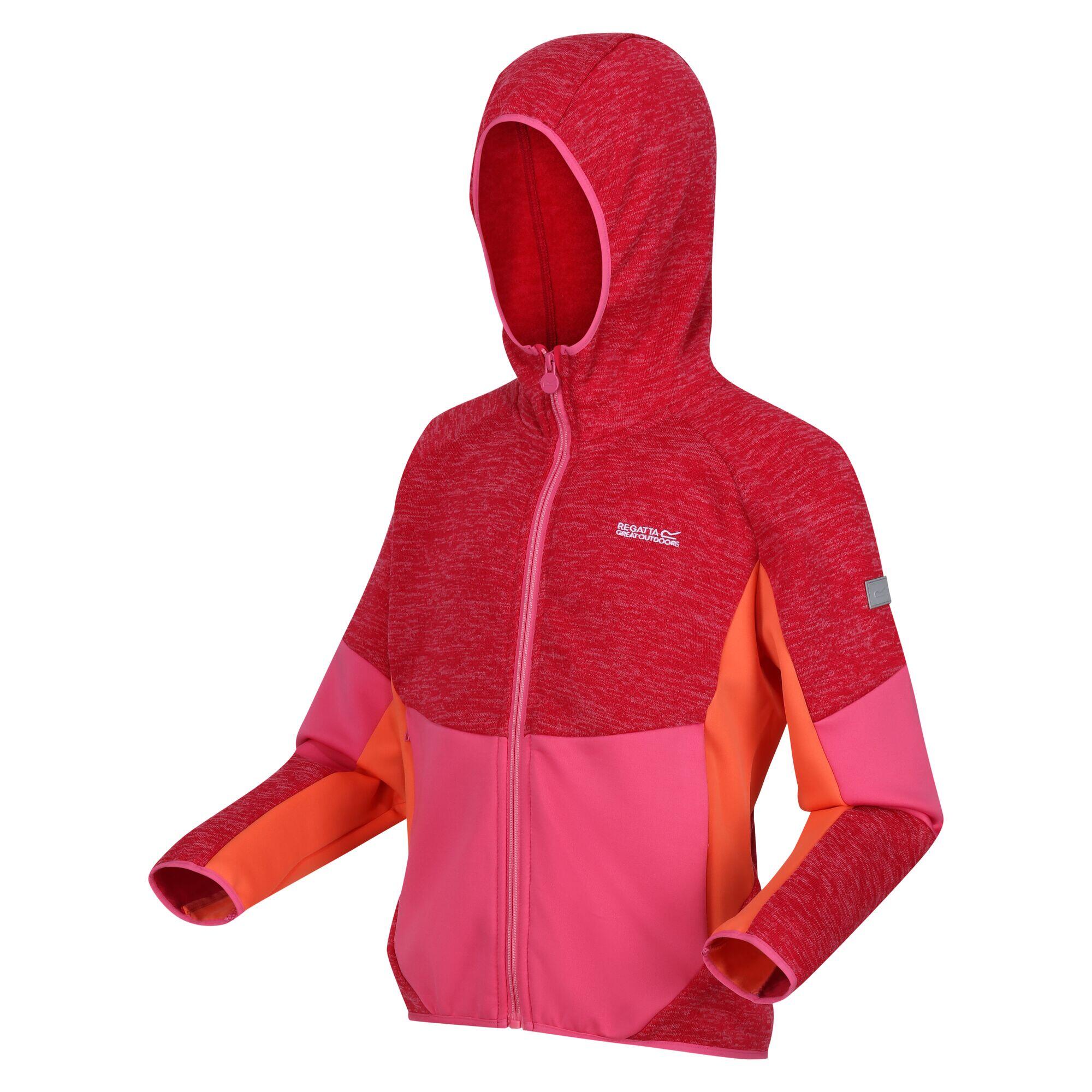 Kinder/Kinder Dissolver VIII Full Zip Fleecejack (Roze toverdrank/Flamingo 3/5