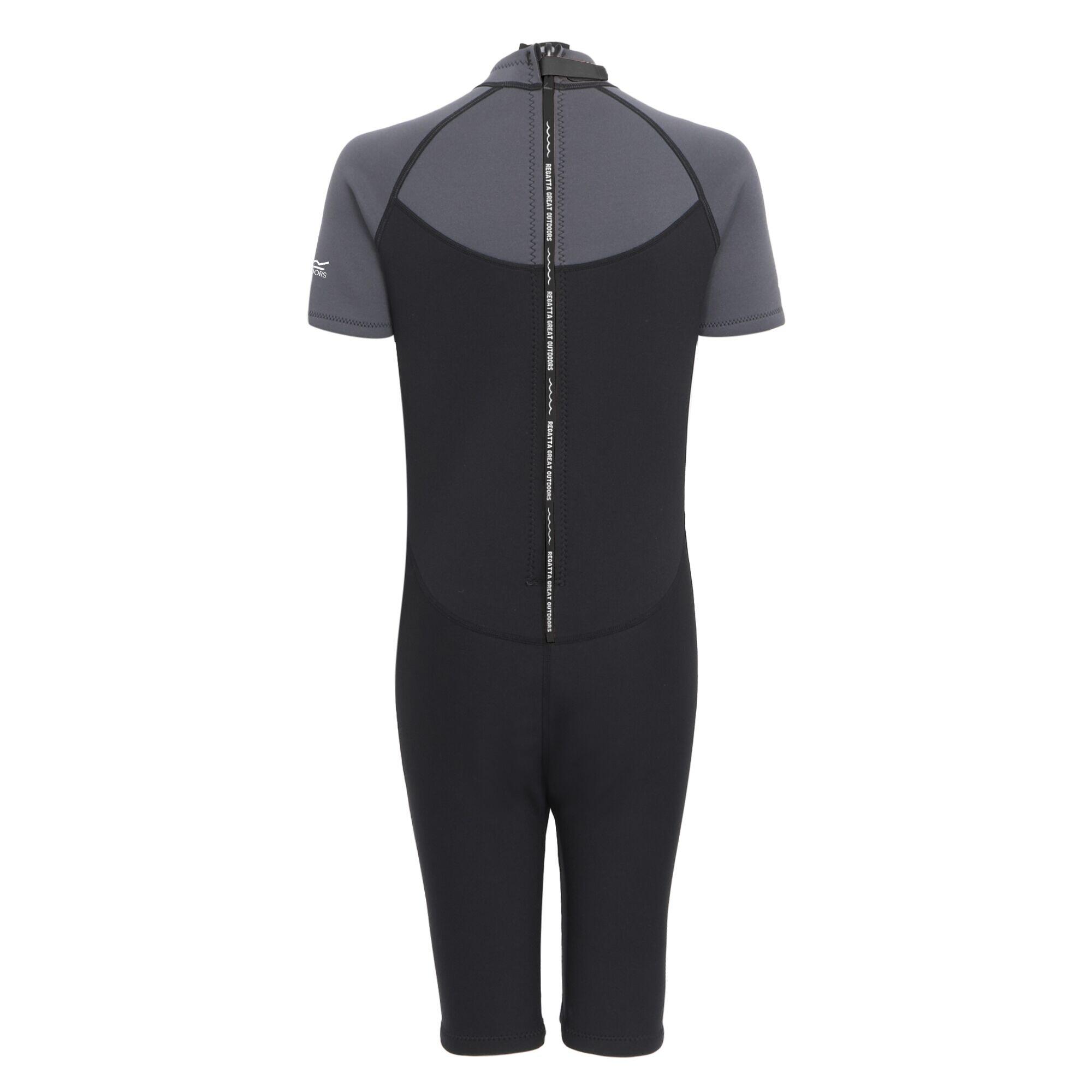 "Shorty" Neoprenanzug für Damen Dunkelgrau/Schwarz 2/5