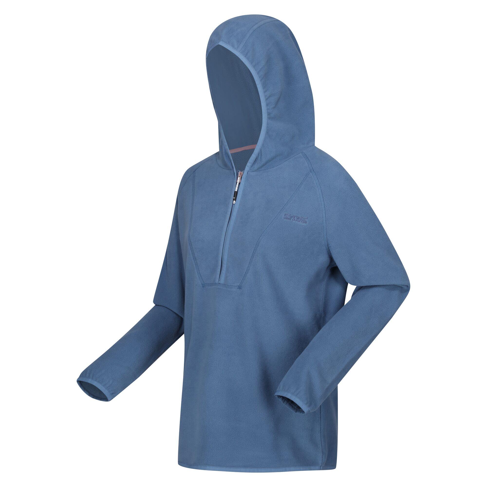 Felpa Con Cappuccio Mezza Cerniera Donna Regatta Warriewood Blu Coronetto 3/5