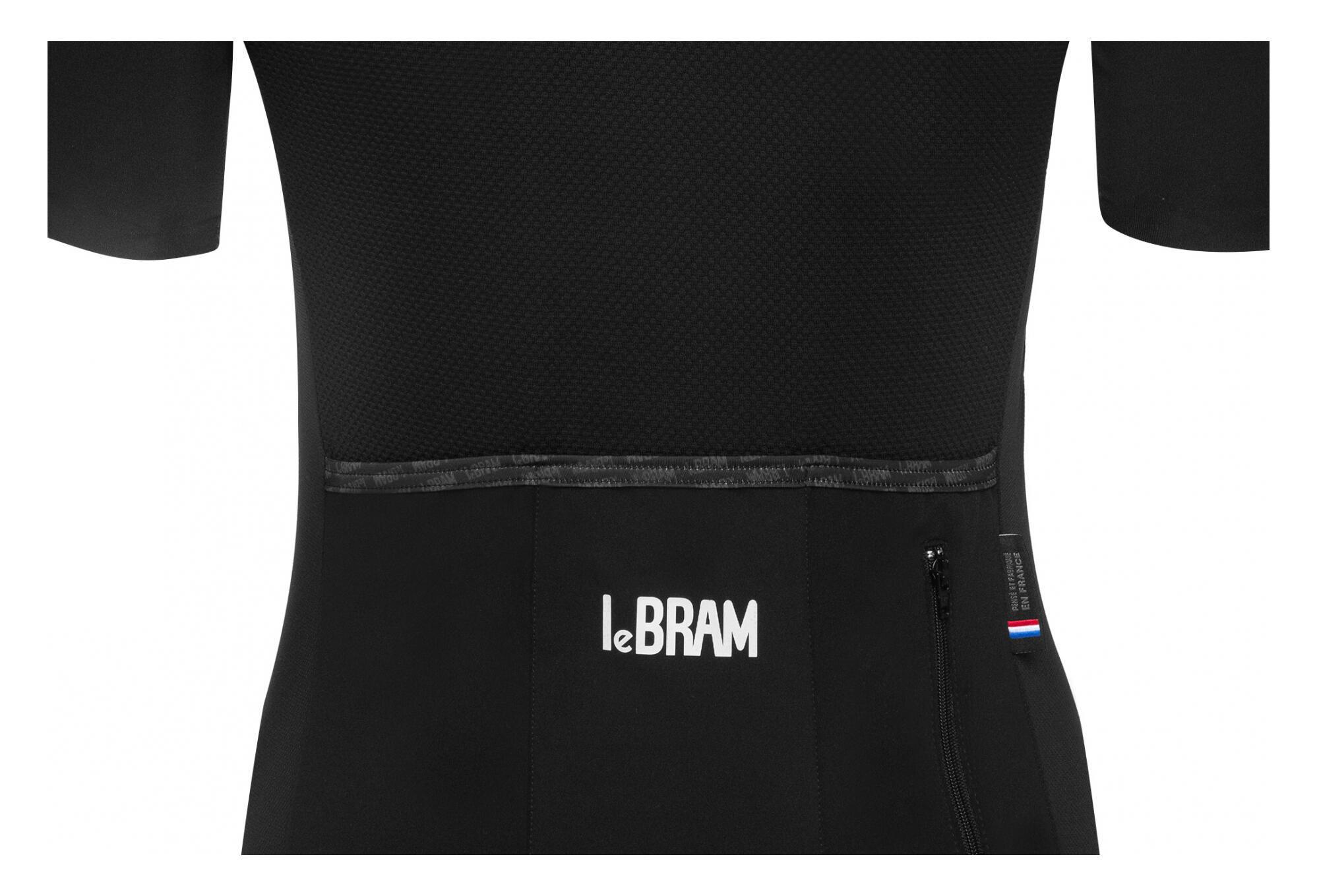 Maglia Lebram Allos manica corta da donna nera vestibilità sartoriale 7/7