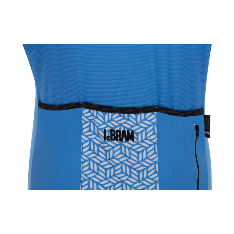 Maillot Manches Courtes LeBram Aspin Bleu Azur Coupe Ajustée