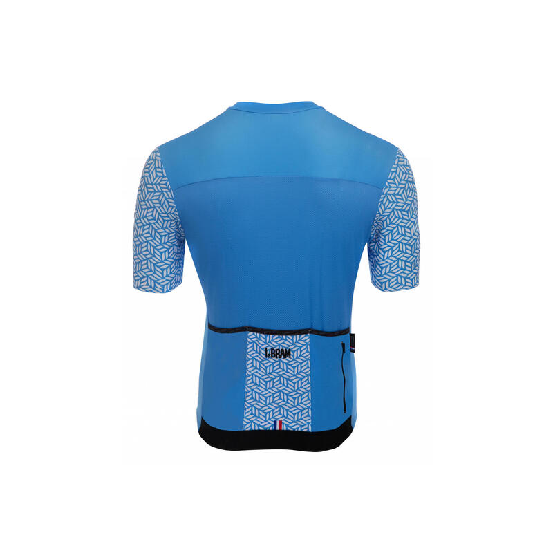 Maillot Manches Courtes LeBram Aspin Bleu Azur Coupe Ajustée