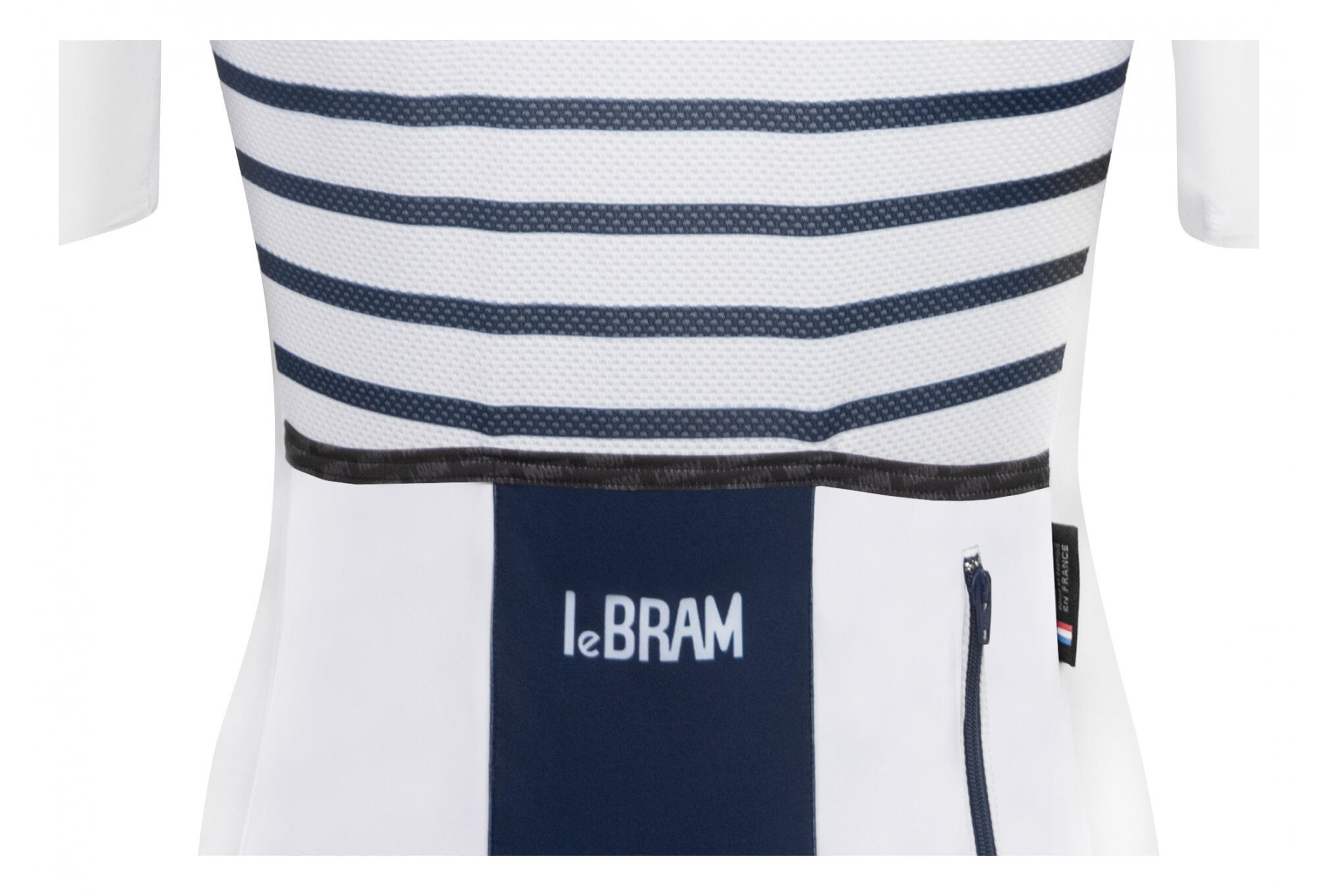Maglia manica corta da donna LeBram Ventoux White Blue Tailored Fit 7/7