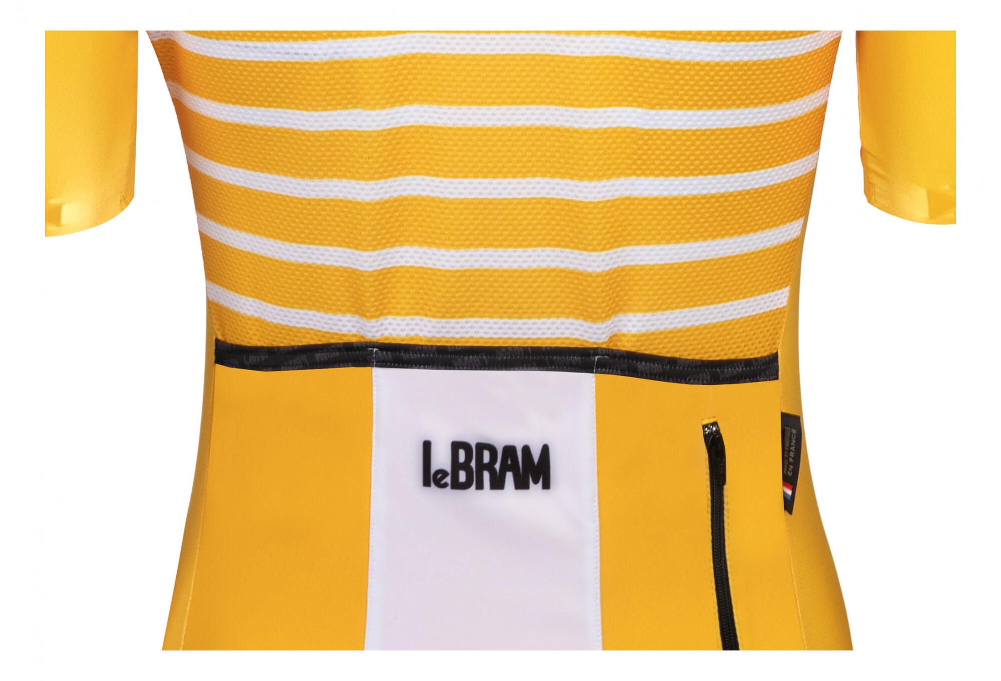 Maillot LeBram Ventoux de manga corta para mujer, corte ajustado amarillo 7/7