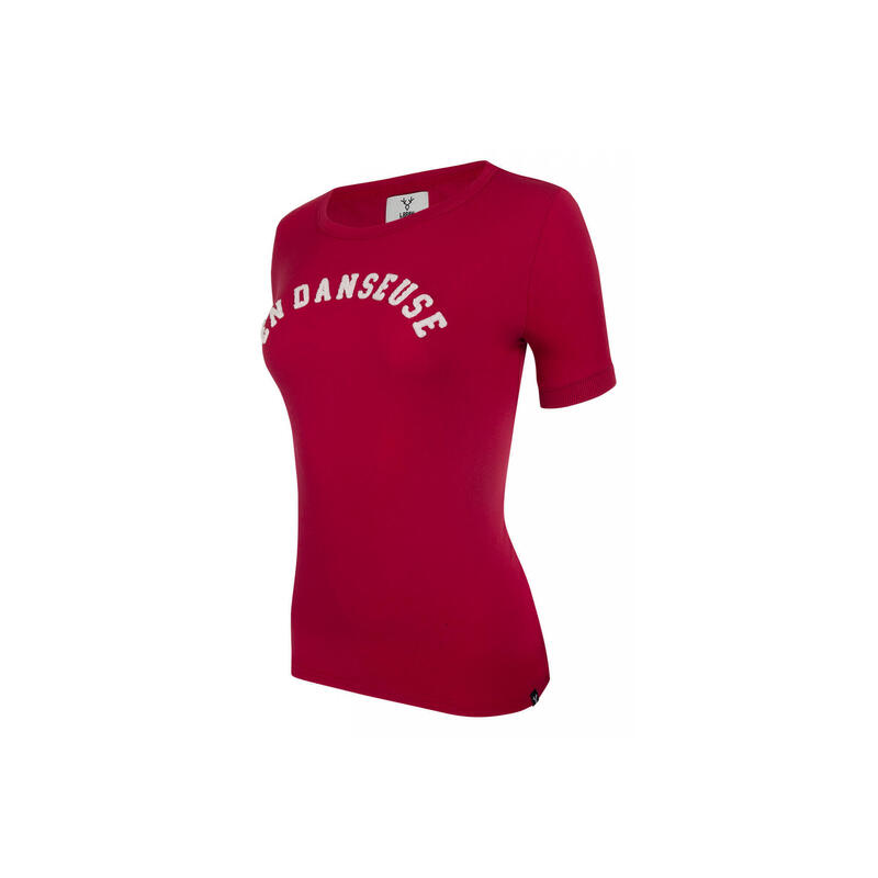 T-Shirt Manches Courtes Femme LeBram En Danseuse Rouge Winery