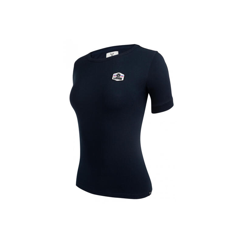 LeBram Women's Short Sleeve T-Shirt Ecusson Dark Blue