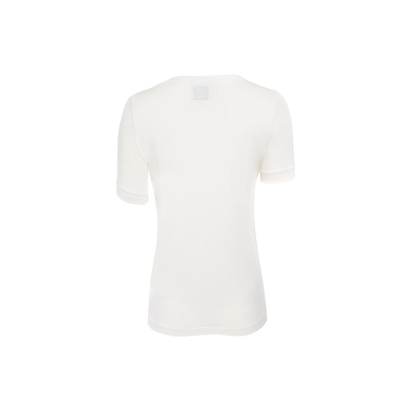 Dames T-shirt met korte mouwen LeBram Marshmallow Crest / Wit