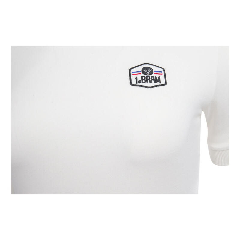 T-Shirt Manches Courtes Femme LeBram Ecusson Marshmallow / Blanc