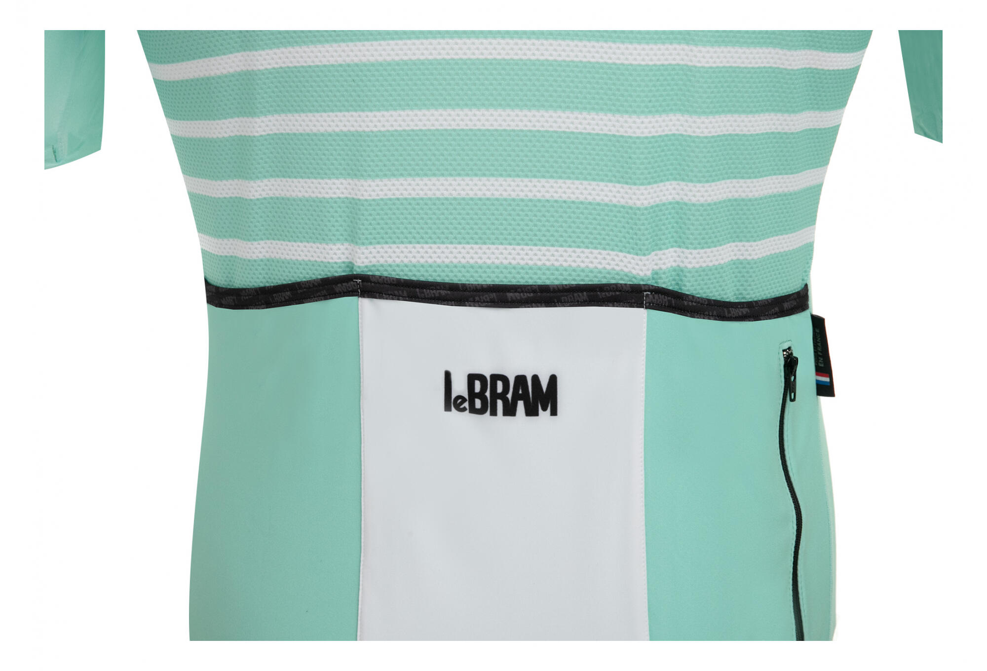 Maillot Manches Courtes LeBram Ventoux Vert Céleste Coupe Ajustée 7/7