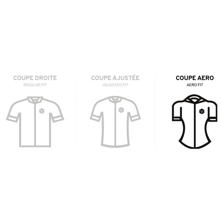 Maillot Manches Courtes LeBram Grand Ballon Gris Coupe Aéro LEBRAM