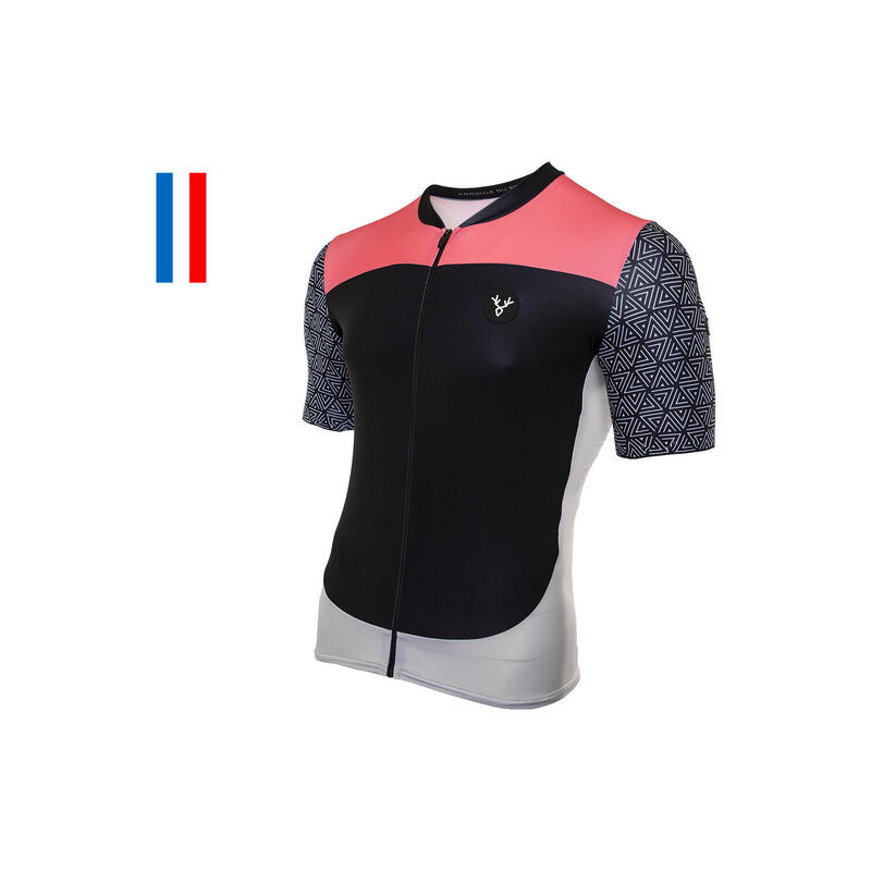 Maillot Manches Courtes LeBram Aspin Noir Coupe Ajustée