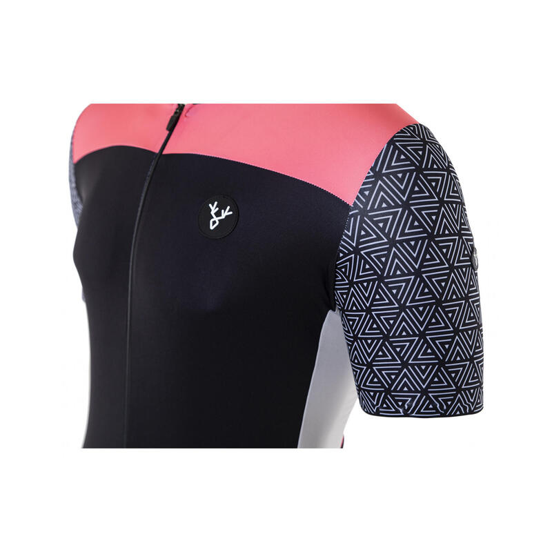 Maillot Manches Courtes LeBram Aspin Noir Coupe Ajustée