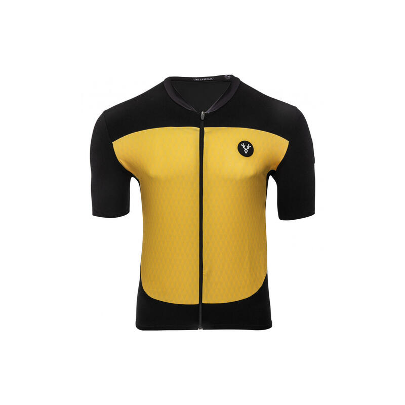 LeBram Grand Colombier Short Sleeve Jersey Yellow Fitted