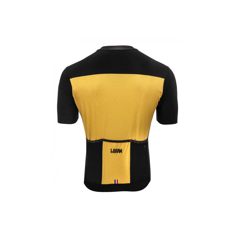 LeBram Grand Colombier Short Sleeve Jersey Yellow Fitted