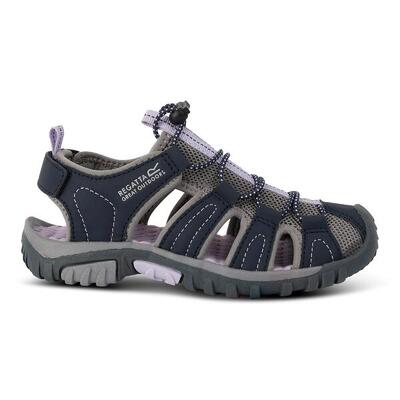 Sandalen slippers kinderen, unisex - regatta westshore jr. - navy/lilac