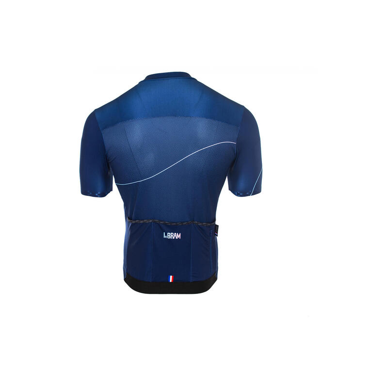 LeBram Roselend Blue Short Sleeve Jersey Adjusted Fit