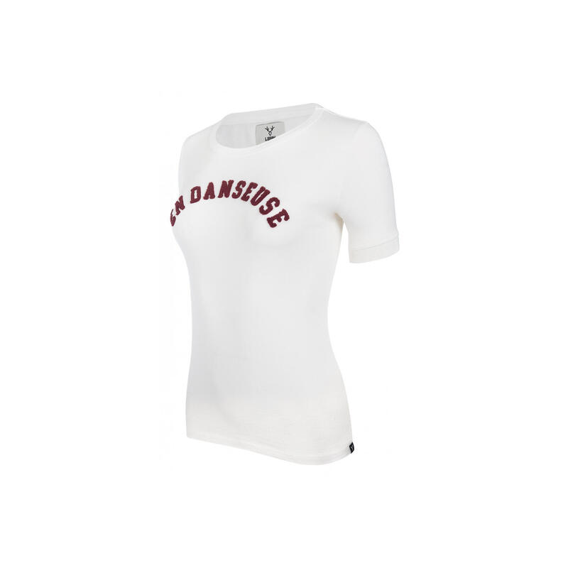 T-Shirt Manches Courtes Femme LeBram En Danseuse Blanc Marshmallow