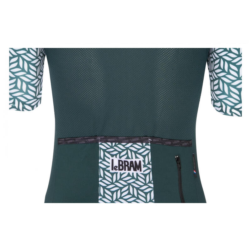 LeBram Aspin Women's Short Sleeve Jersey Agave Green Fitted