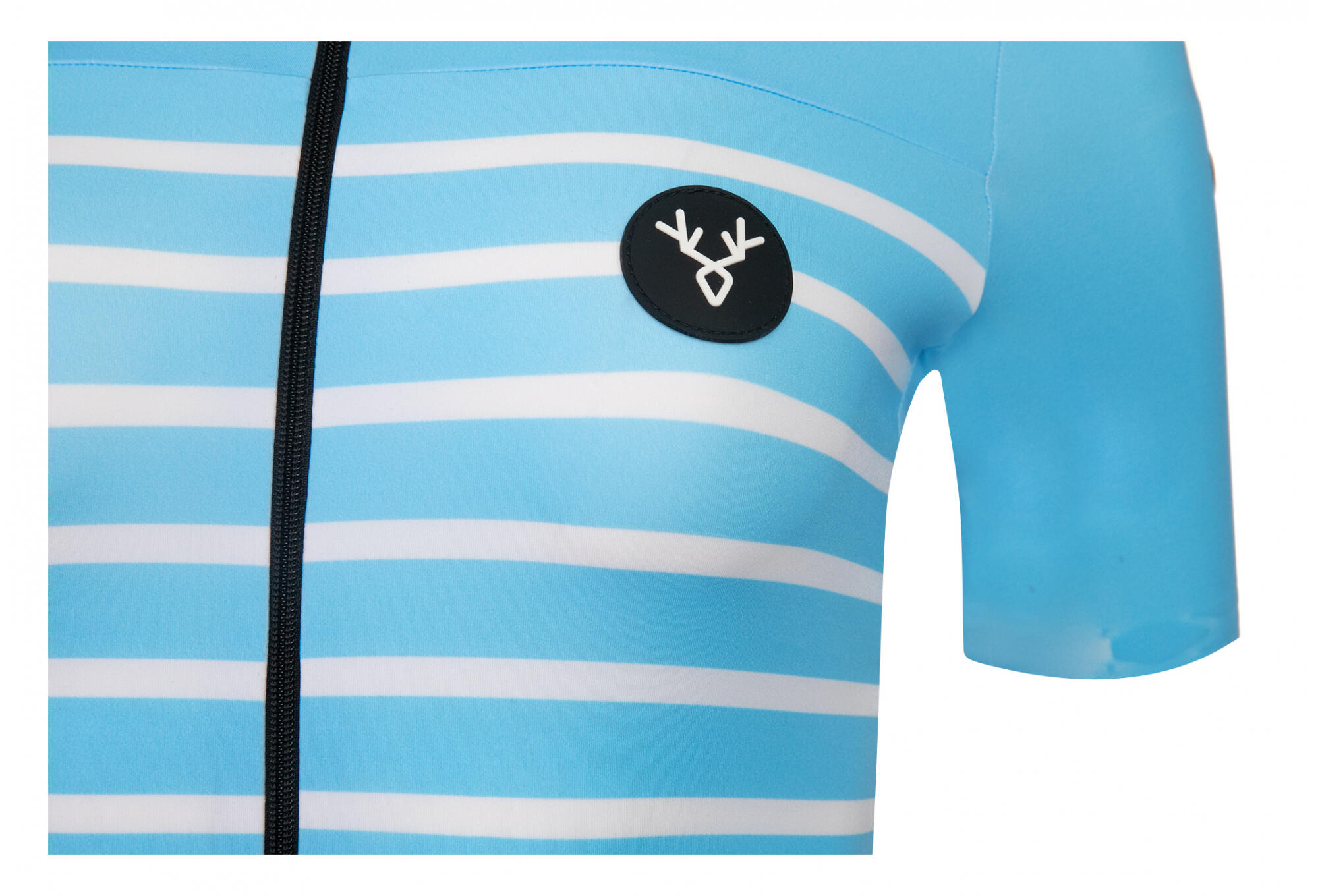 Maglia a manica corta da donna LeBram Ventoux, taglio regolare blu cielo 7/7