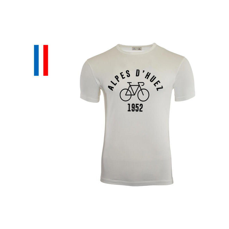 T-Shirt Manches Courtes LeBram x Sport d'Epoque Alpes d'Huez Marshmallow