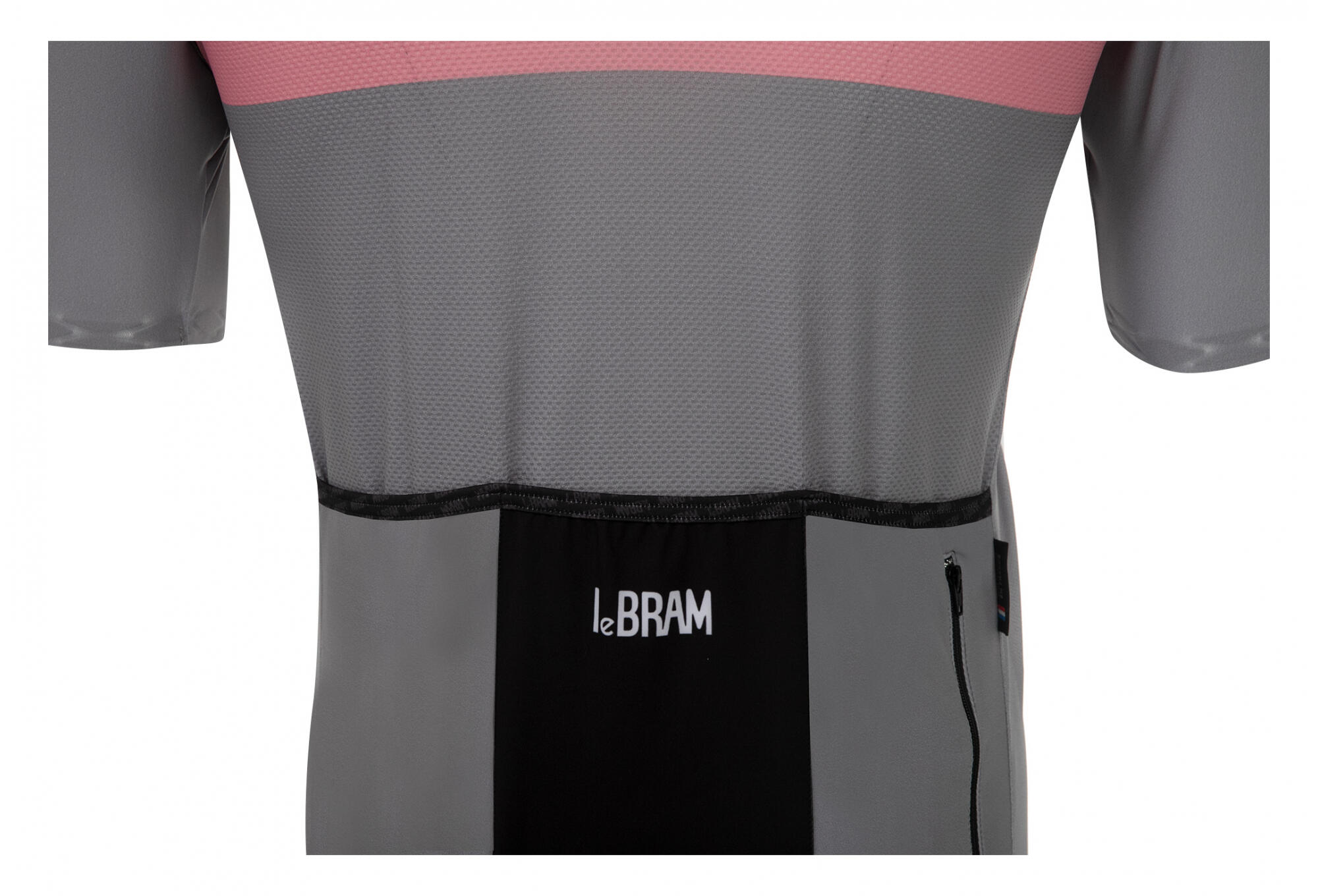 LeBram Eze Jersey de manga corta gris rosado a medida 7/7