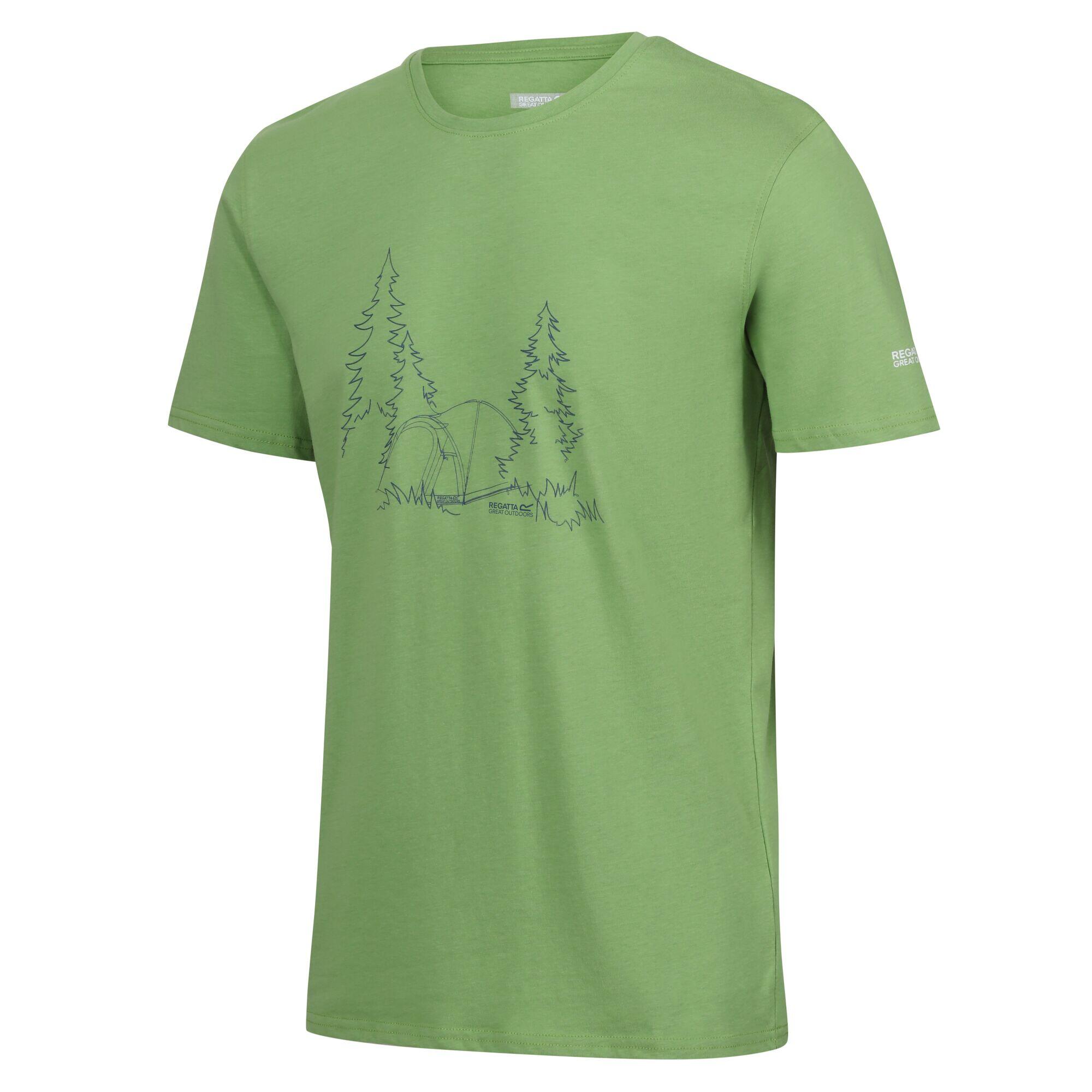 Men's BREEZED T-shirt (Piquant green)