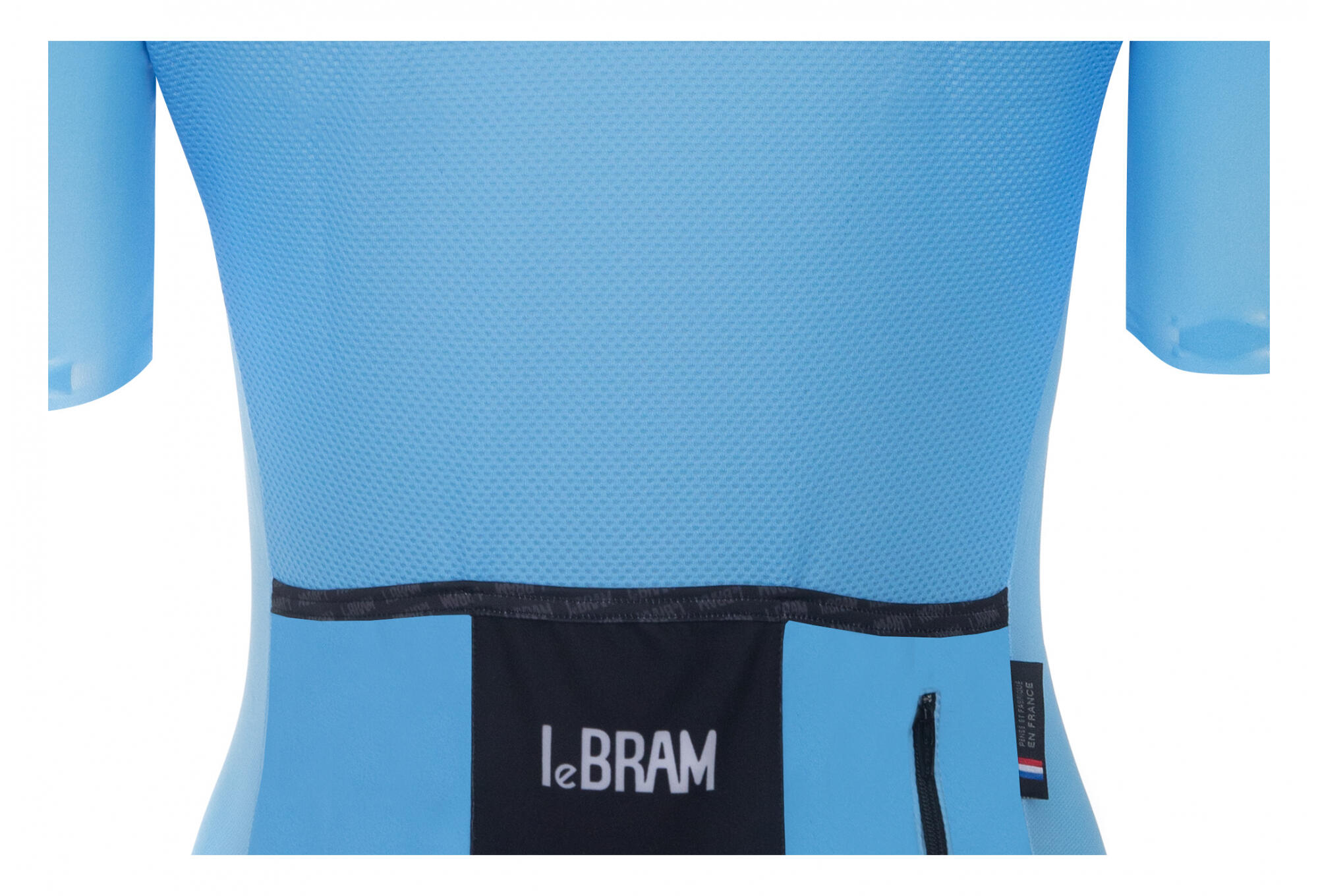 Maillot de manga corta azul cielo LeBram Allos para mujer, ajuste a medida 7/7