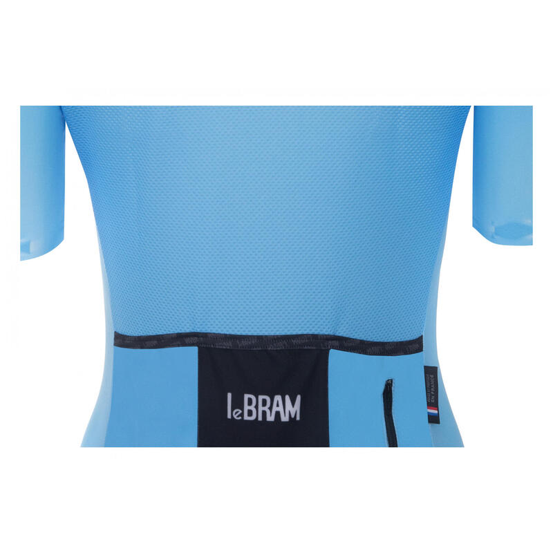 LeBram Allos Women&#39;s Sky Blue Short Sleeve Jersey Tailored Fit
