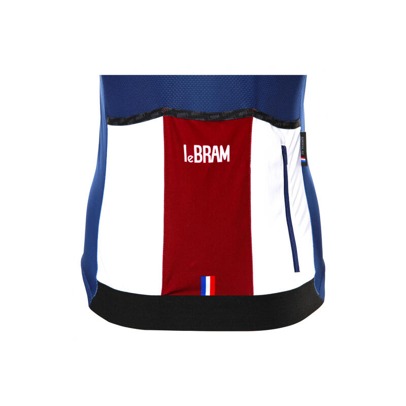 Maillot LeBram Tourmalet Manga Corta Azul Ajuste