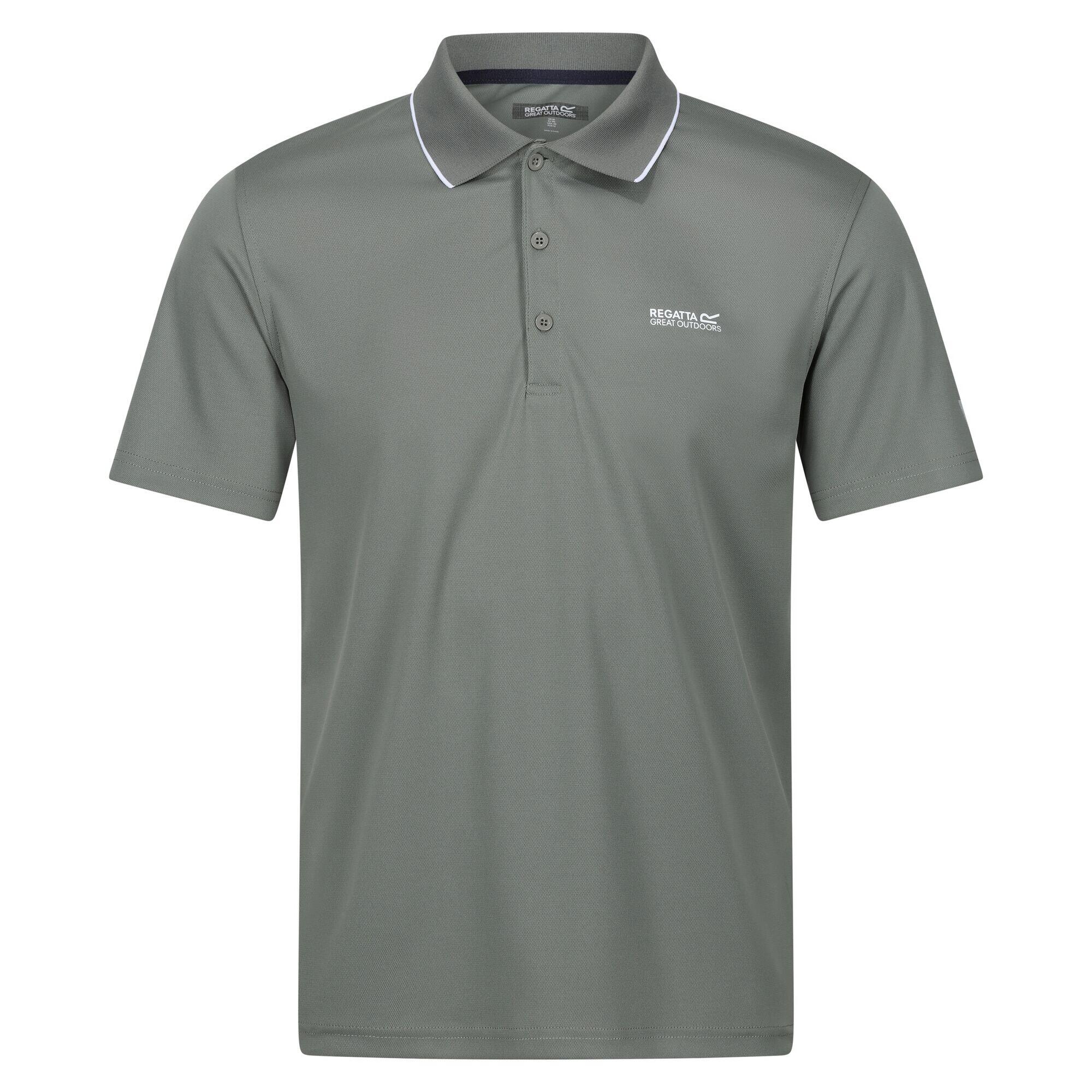 REGATTA Polo Maverick V Activo para Hombre Verde Ágave