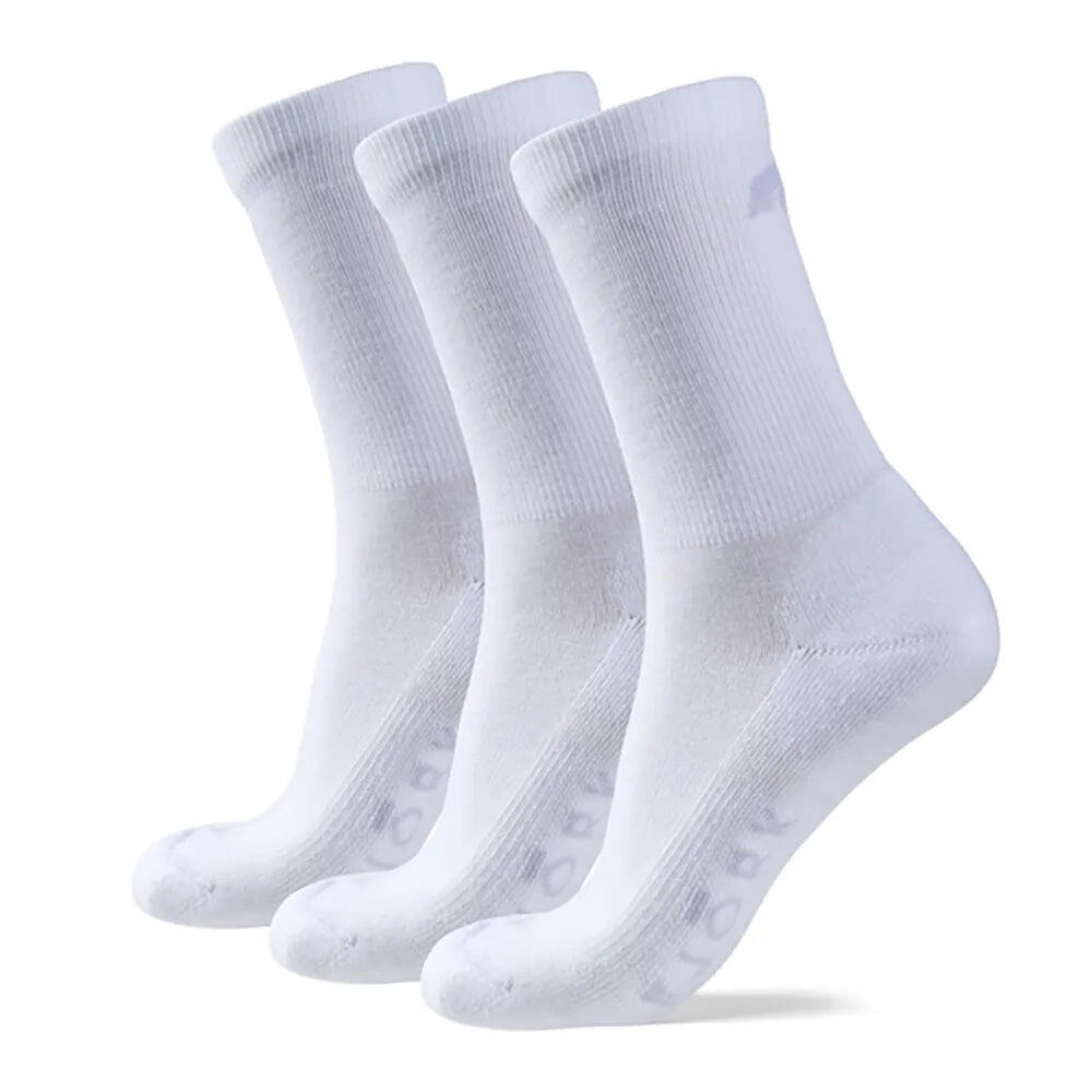 Fjork Merino - Chaussettes Classic Cut Kids - Pack De 3 Paires - Chaussettes - Blanc - Taille Unique - Decathlon