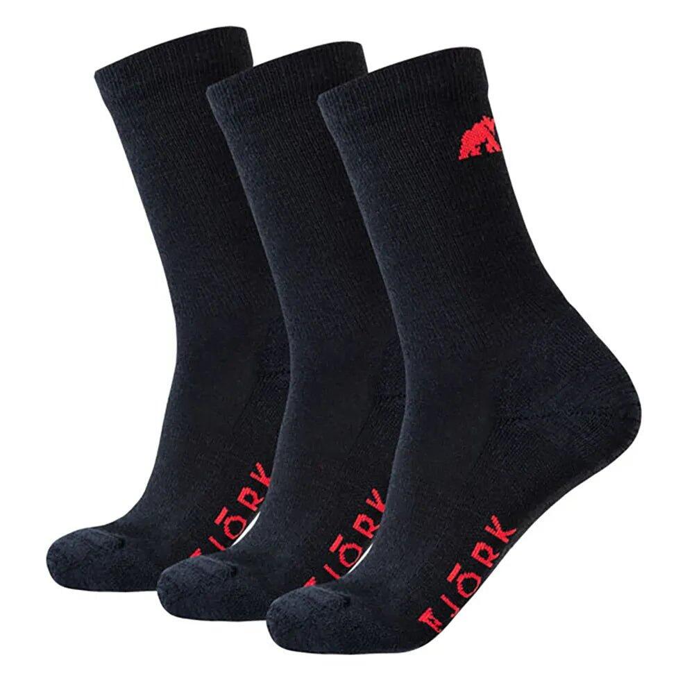 FJORK MERINO Merino Classic Cut Sokken - Set van 3 paar