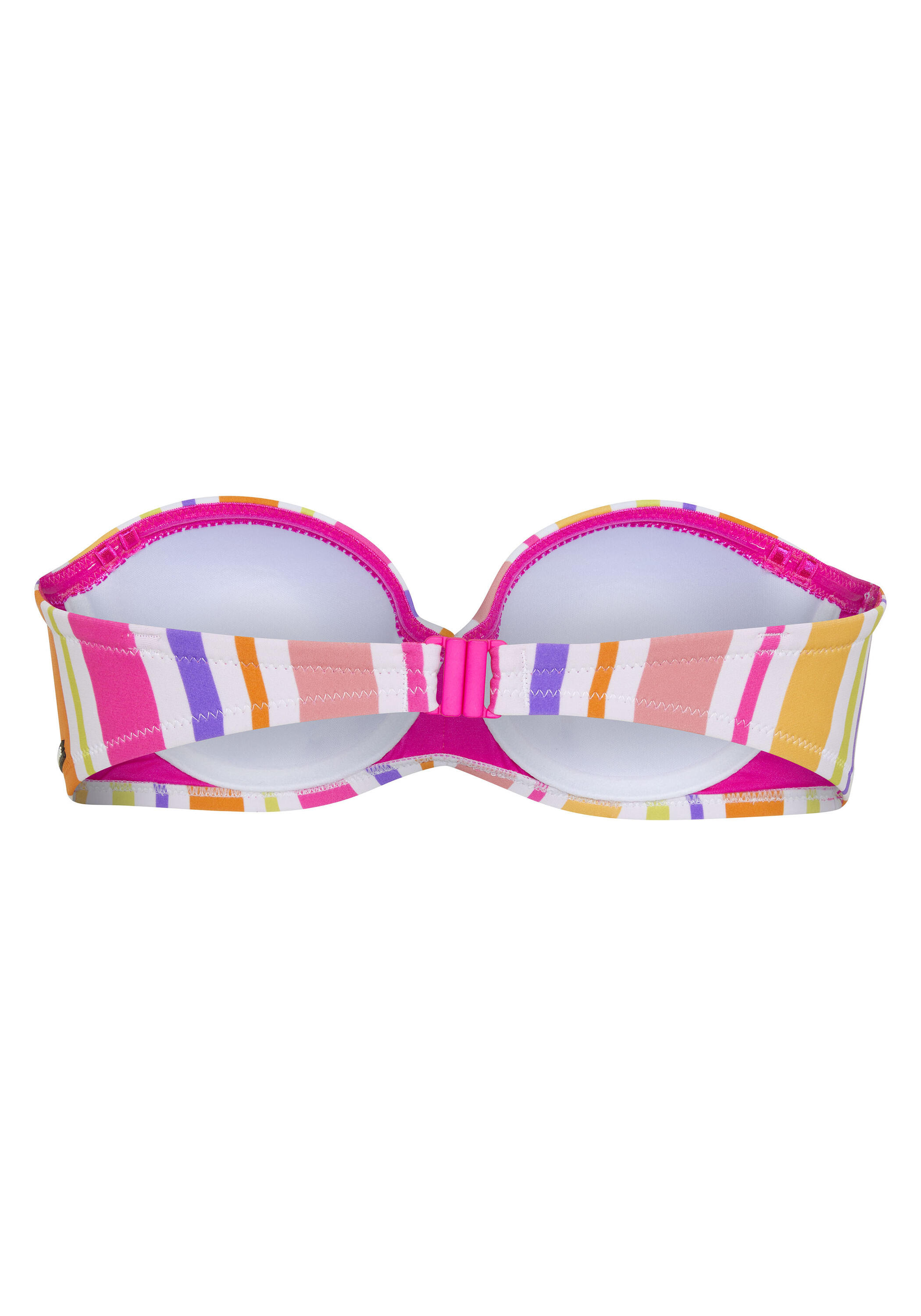 Bikini-Oberteil im gemusterten Bandeau-Design 2/7