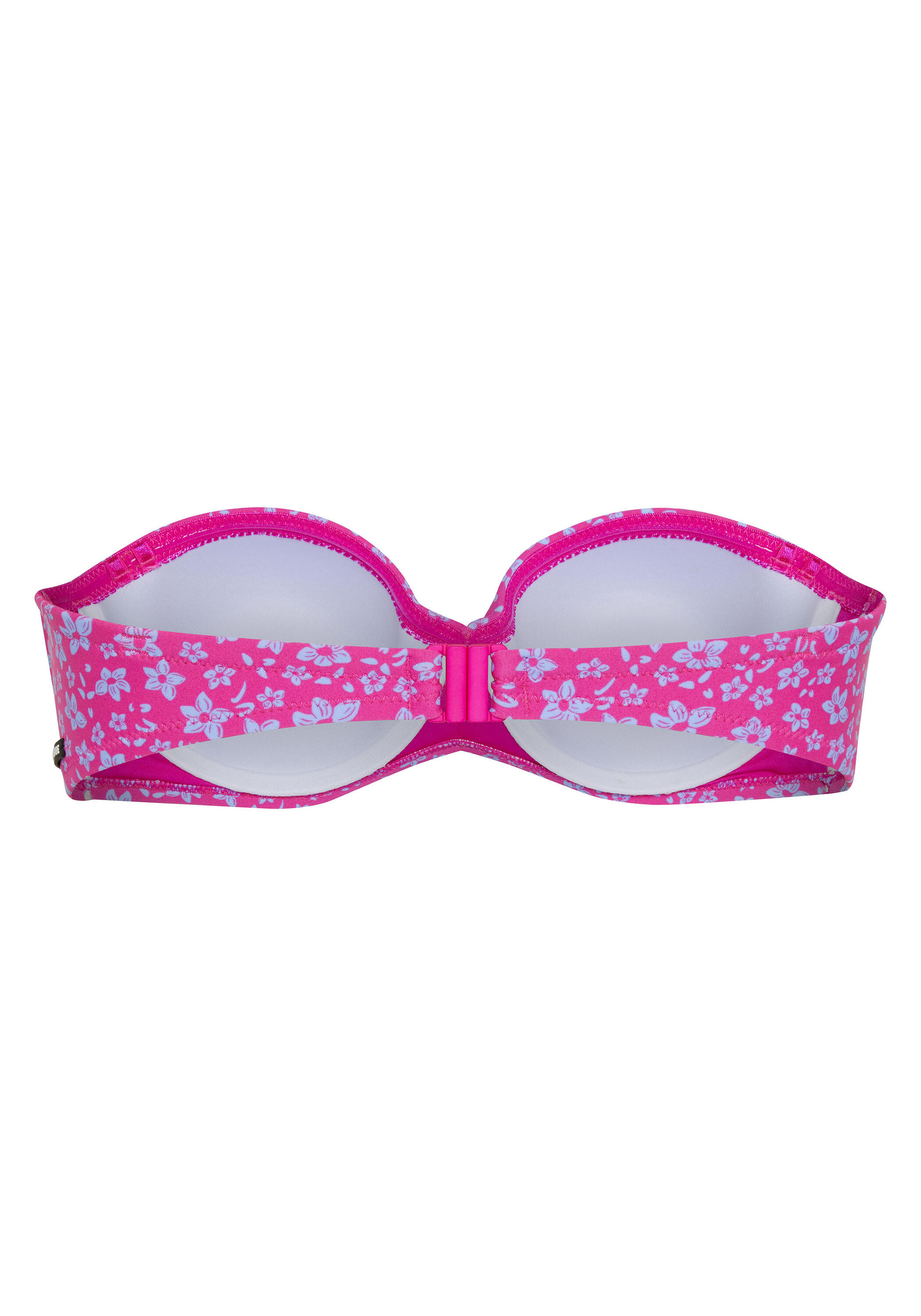 Bikini-Oberteil im gemusterten Bandeau-Design 2/7