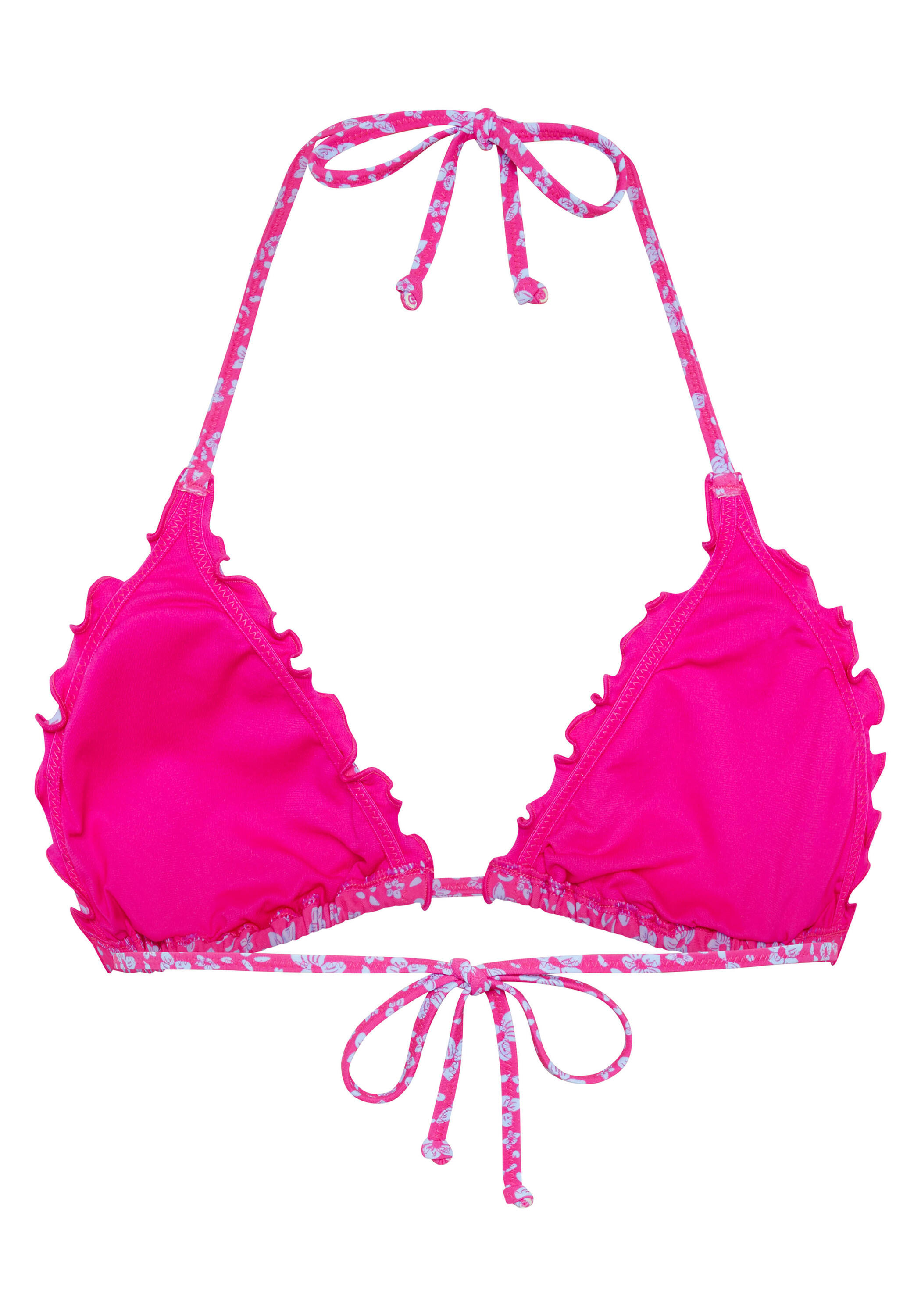 Bikini-Top mit gerüschten Säumen 2/7