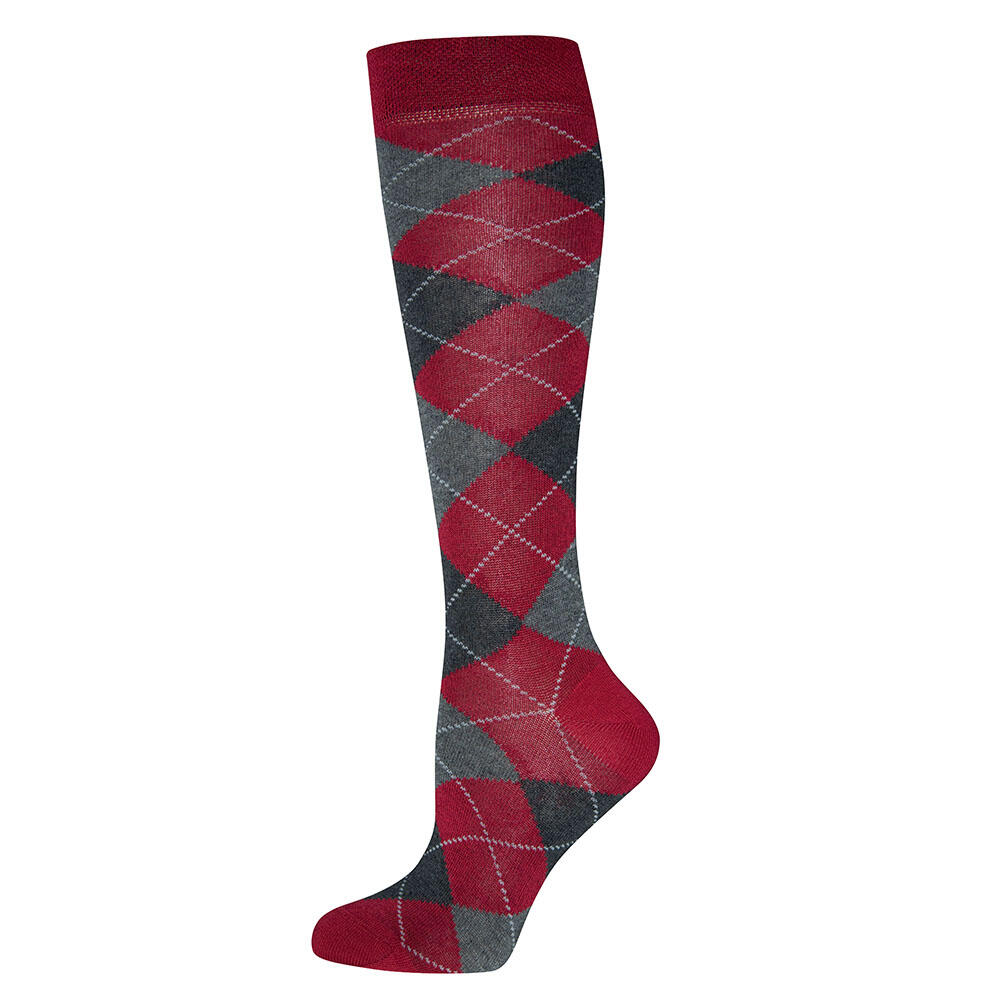 BIONMOVE Reitkniestrümpfe Reitsocken mit Rautenmuster