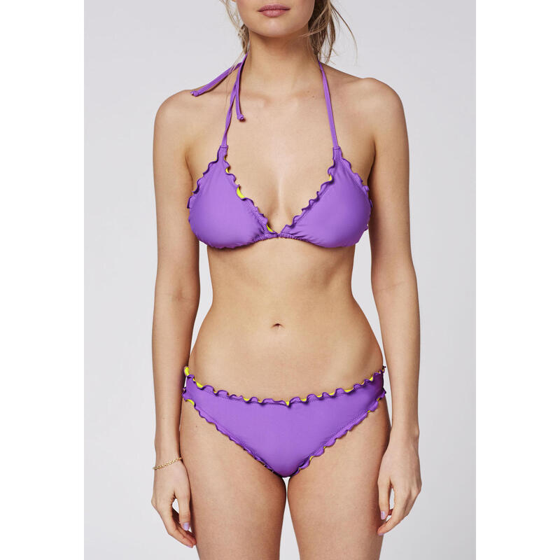 Bikini-Top im gerüschten Triangel-Stil