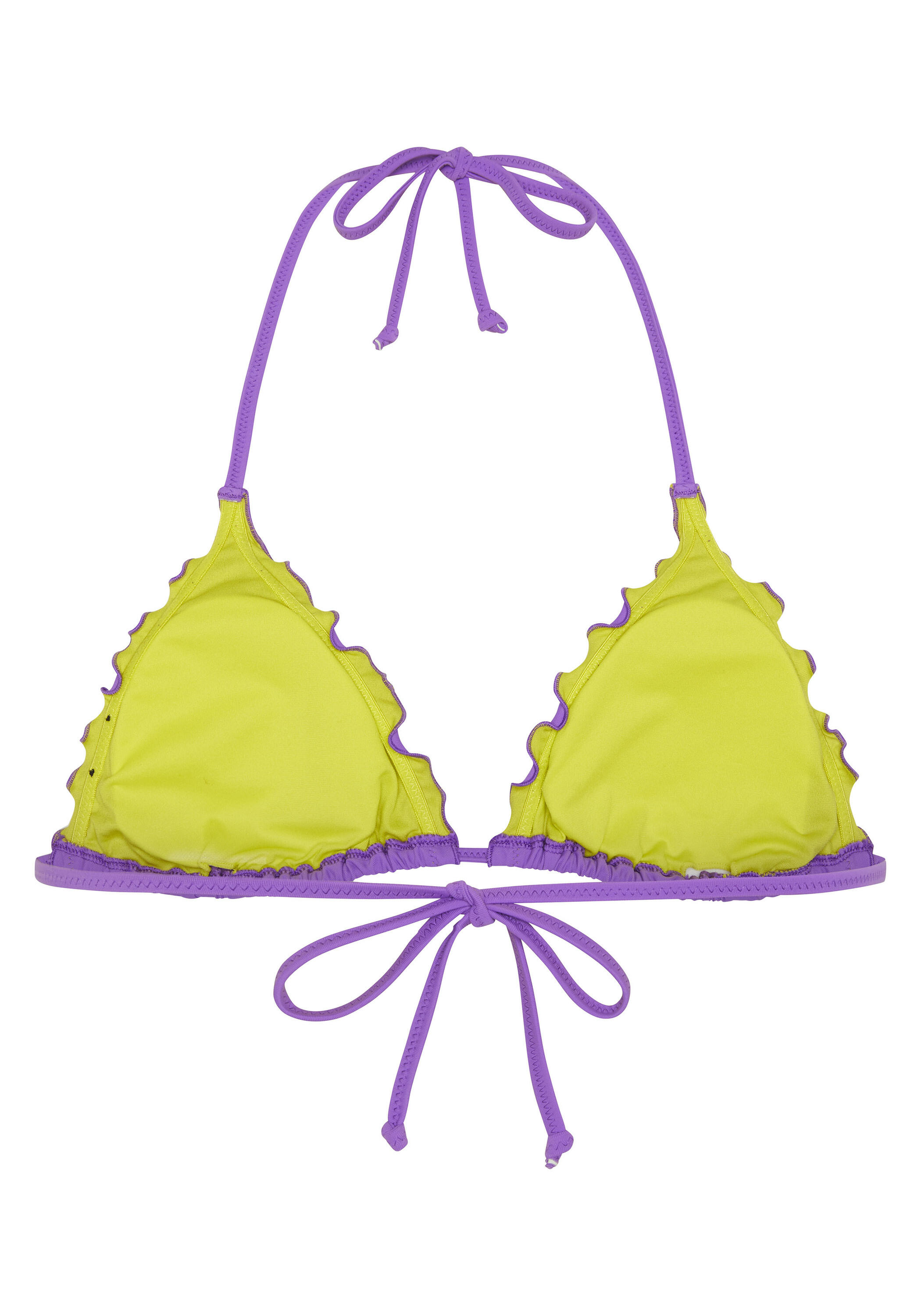 Bikini-Top im gerüschten Triangel-Stil 2/7