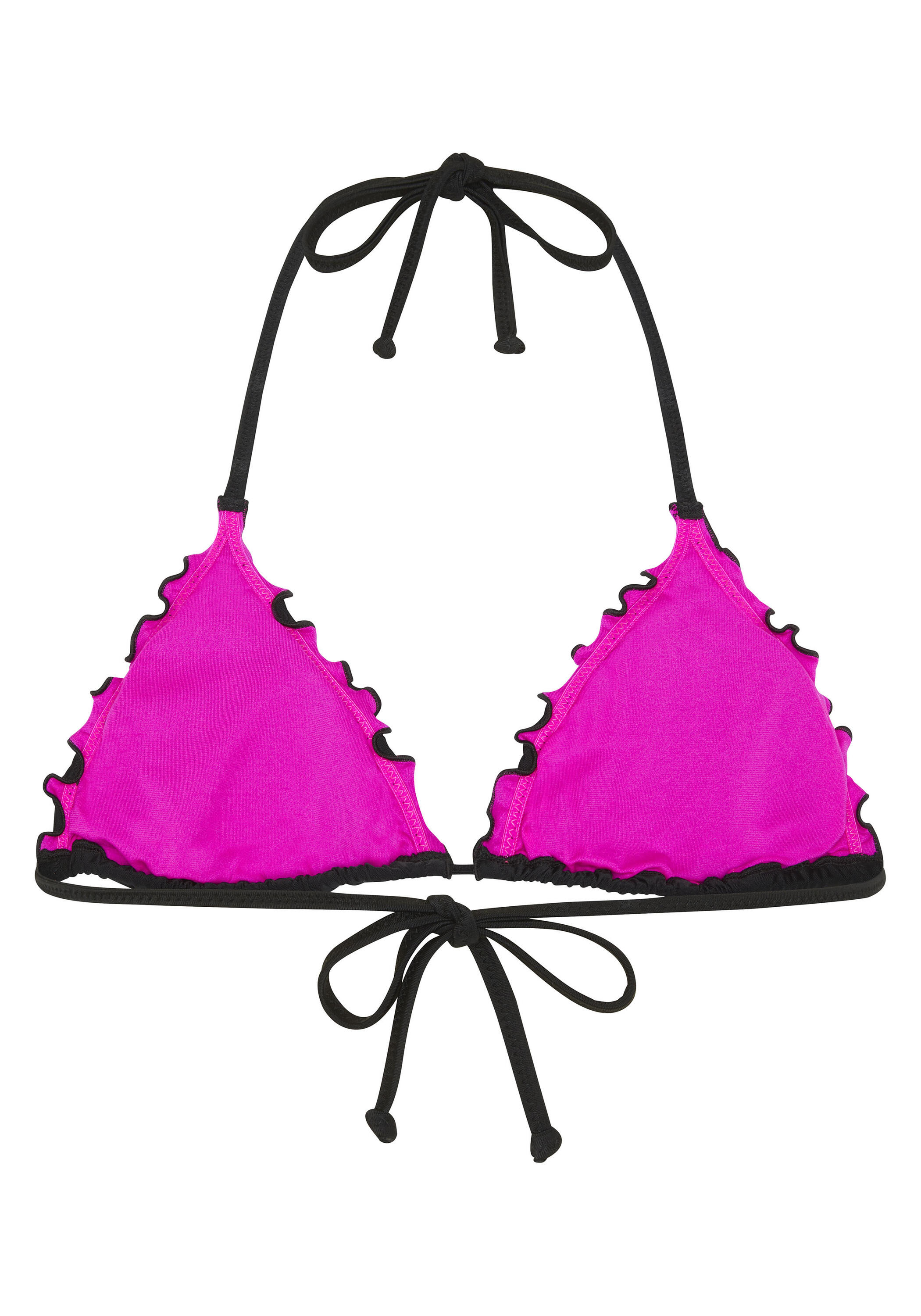 Bikini-Top im gerüschten Triangel-Stil 2/7