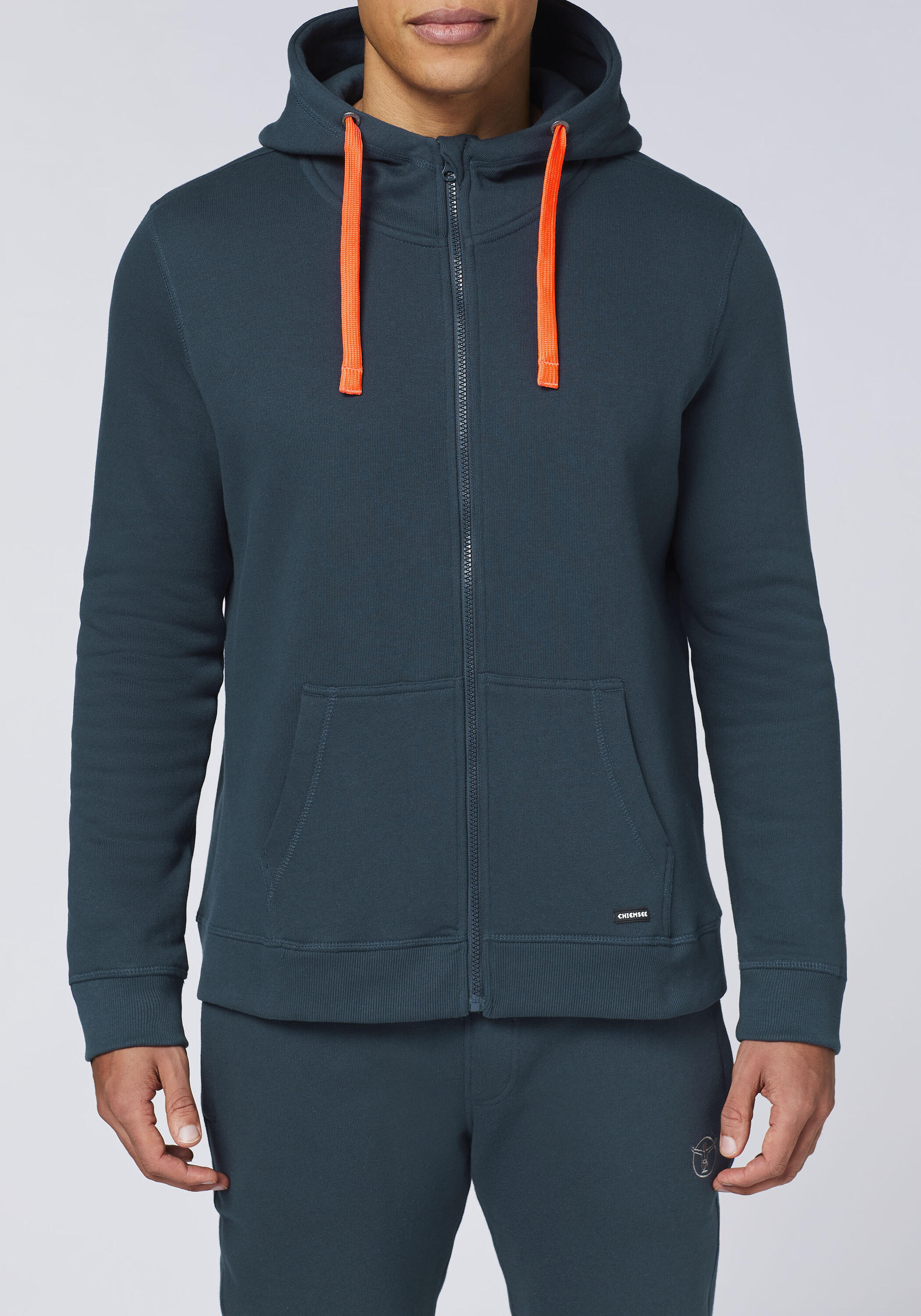 Sweatjacke mit Kapuze und Label-Symbol am Ärmel 7/7